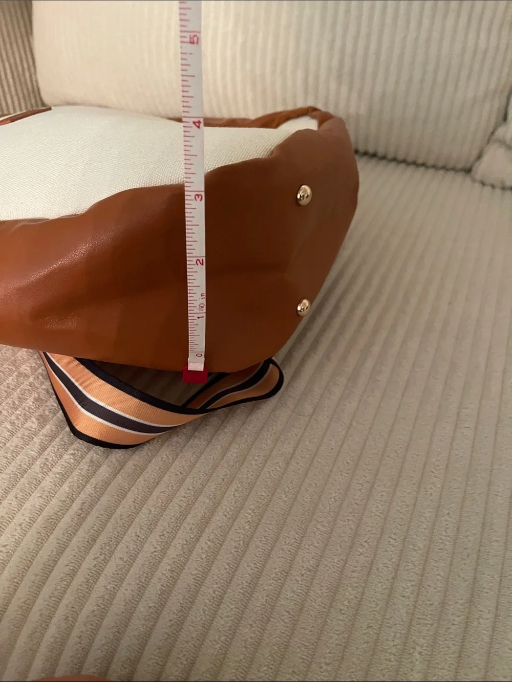 Brown & Cream Canvas Backpack